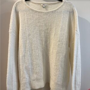 RW&CO. Cream Boatneck Knit Sweater